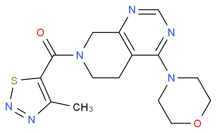 7-[(4-methyl-1,2,3-thiadiazol-5-yl)carbonyl]-4-morpholin-4-yl-5,6,7,8-tetrahydropyrido[3,4-d]pyrimidine_分子结构_CAS_)