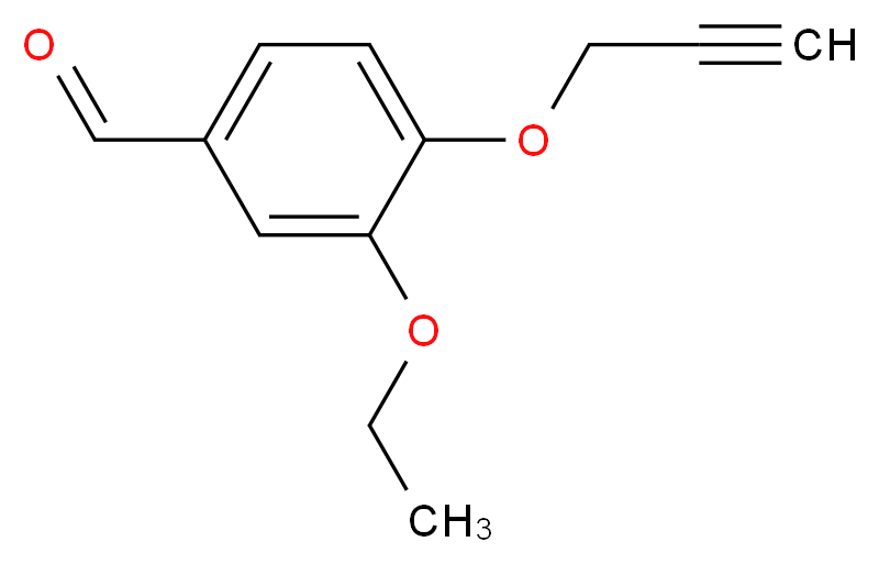 3-Ethoxy-4-prop-2-ynyloxy-benzaldehyde_分子结构_CAS_428847-37-4)