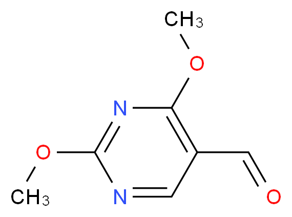 2,4-Dimethoxypyrimidine-5-carbaldehyde_分子结构_CAS_52606-02-7)