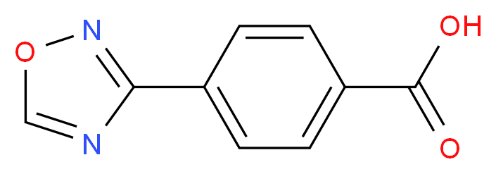 4-(1,2,4-oxadiazol-3-yl)benzoic acid_分子结构_CAS_)