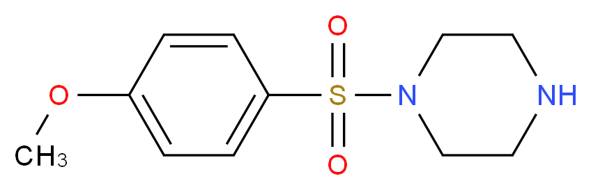 1-[(4-methoxybenzene)sulfonyl]piperazine_分子结构_CAS_121751-67-5)