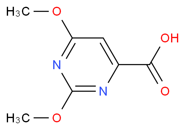 2,6-dimethoxypyrimidine-4-carboxylic acid_分子结构_CAS_59864-30-1