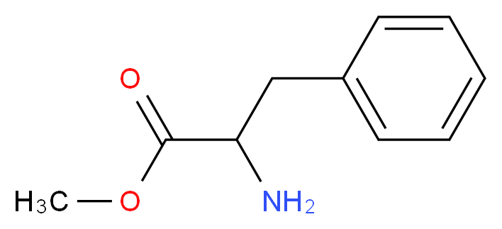 methyl 2-amino-3-phenylpropanoate_分子结构_CAS_2577-90-4