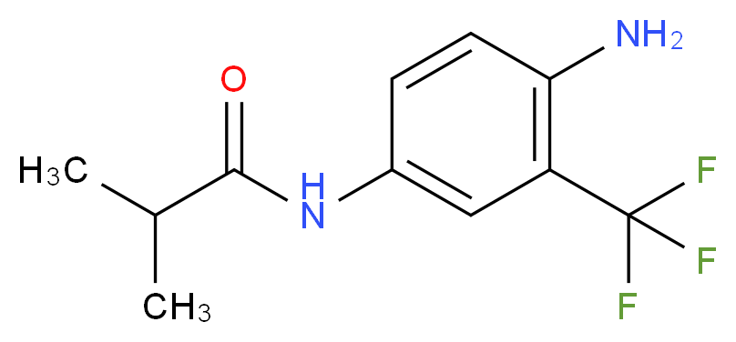 N-[4-Amino-3-(trifluoromethyl)phenyl]-2-methylpropanamide (FLU-6)_分子结构_CAS_39235-51-3)