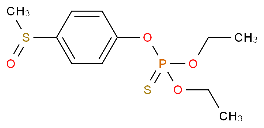 ethyl 4-methanesulfinylphenyl ethoxy(sulfanylidene)phosphonite_分子结构_CAS_115-90-2