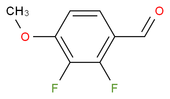 2,3-二氟-4-甲氧基苯甲醛_分子结构_CAS_256417-11-5)