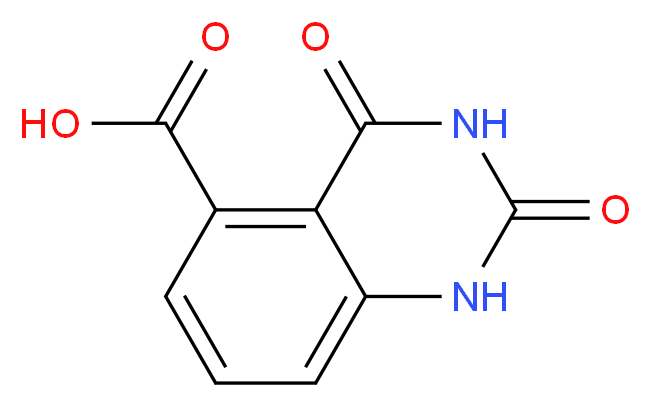 2,4-dioxo-1,2,3,4-tetrahydroquinazoline-5-carboxylic acid_分子结构_CAS_5715-10-6