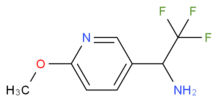 2,2,2-trifluoro-1-(6-methoxypyridin-3-yl)ethanamine_分子结构_CAS_1060807-22-8)