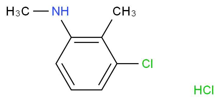 3-Chloro-N,2-dimethylaniline hydrochloride_分子结构_CAS_957062-82-7)