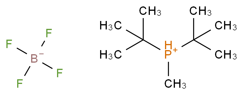 di-tert-butyl(methyl)phosphanium; tetrafluoroboranuide_分子结构_CAS_870777-30-3