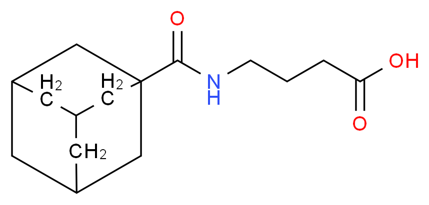 4-(adamantan-1-ylformamido)butanoic acid_分子结构_CAS_35091-21-5