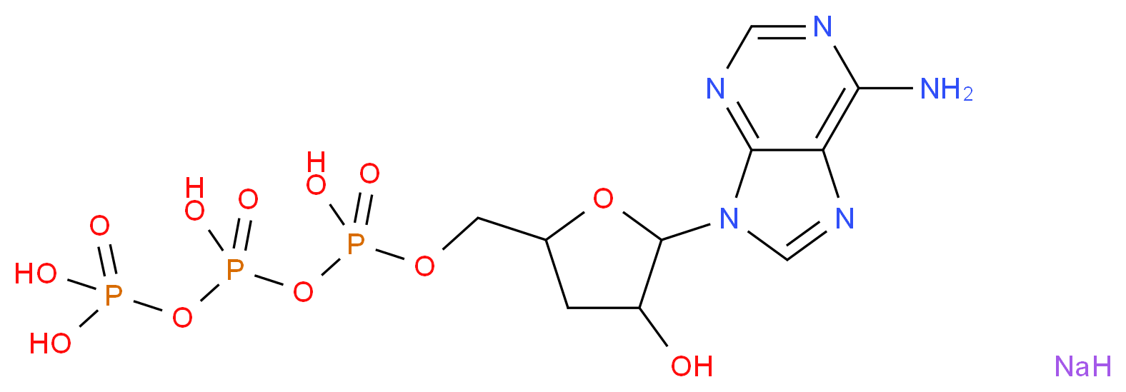 Cordycepin 5′-triphosphate sodium salt_分子结构_CAS_71997-32-5)