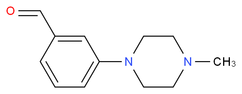 3-(4-Methylpiperazin-1-yl)benzaldehyde_分子结构_CAS_628325-62-2)