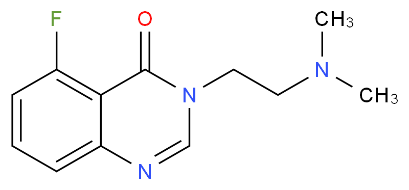 3-[2-(dimethylamino)ethyl]-5-fluoroquinazolin-4(3H)-one_分子结构_CAS_)