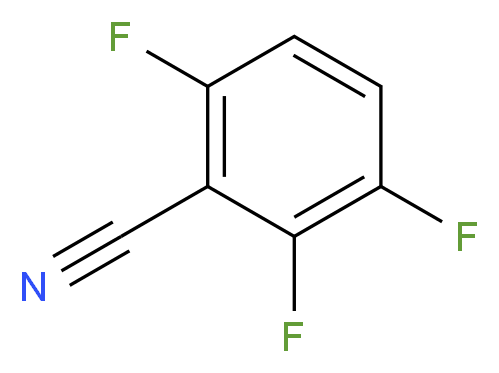 2,3,6-Trifluorobenzonitrile_分子结构_CAS_136514-17-5)