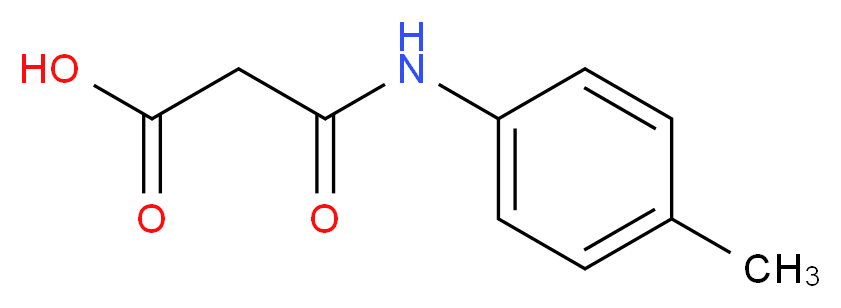 3-[(4-methylphenyl)amino]-3-oxopropanoic acid_分子结构_CAS_95262-01-4)