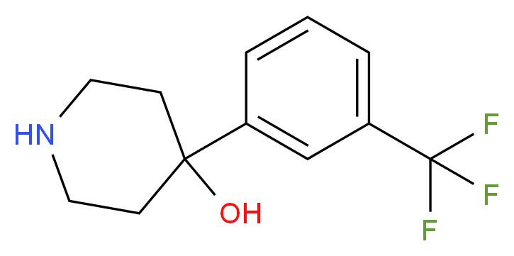 4-[3-(三氟甲基)苯基]-4-哌啶_分子结构_CAS_2249-28-7)