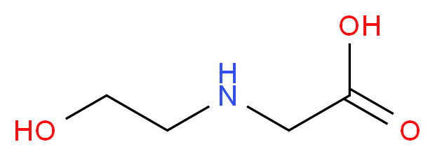 2-[(2-hydroxyethyl)amino]acetic acid_分子结构_CAS_)