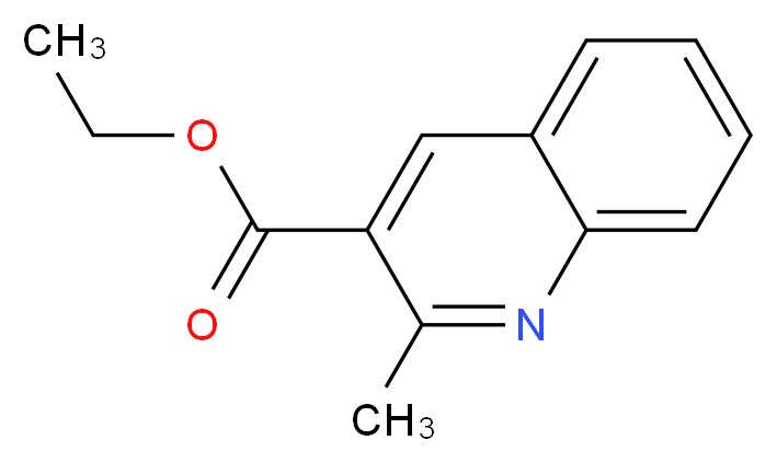 Ethyl 2-methylquinoline-3-carboxylate_分子结构_CAS_15785-08-7)