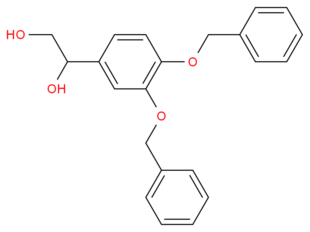 [3,4-Bis(benzyloxy)phenyl]-1,2-ethanediol_分子结构_CAS_100434-10-4)