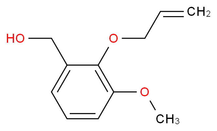 [2-(allyloxy)-3-methoxyphenyl]methanol_分子结构_CAS_915923-18-1)