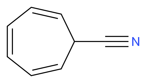 cyclohepta-2,4,6-triene-1-carbonitrile_分子结构_CAS_13612-59-4