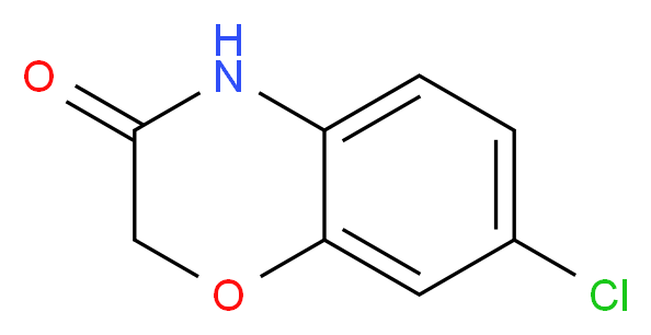 7-chloro-3,4-dihydro-2H-1,4-benzoxazin-3-one_分子结构_CAS_27320-99-6