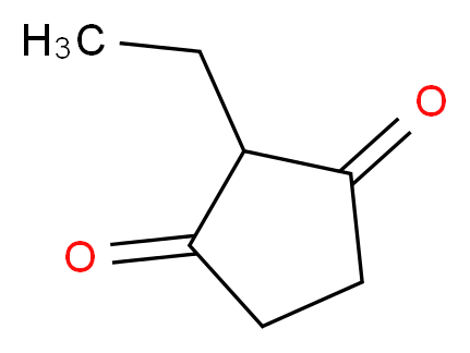 2-ethylcyclopentane-1,3-dione_分子结构_CAS_823-36-9