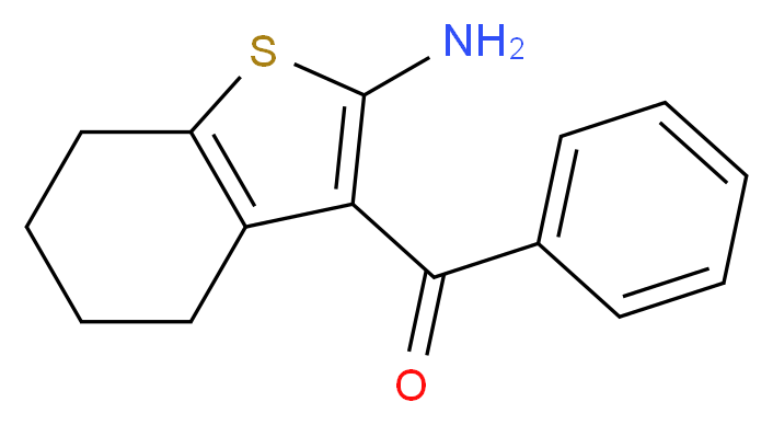 (2-Amino-4,5,6,7-tetrahydro-benzo[b]thiophen-3-yl)-phenyl-methanone_分子结构_CAS_4651-72-3)