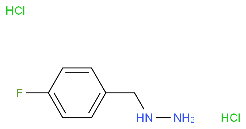 (4-Fluorobenzyl)hydrazine dihydrochloride_分子结构_CAS_1000805-93-5)