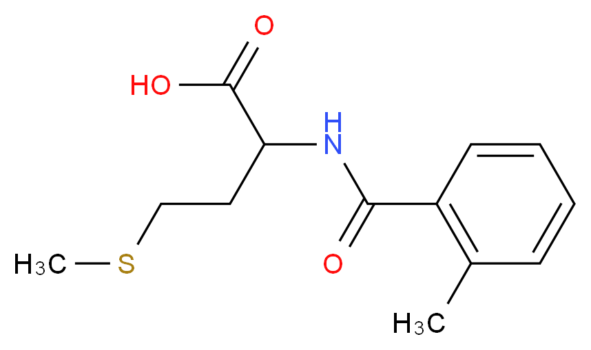 2-[(2-methylbenzoyl)amino]-4-(methylthio)butanoic acid_分子结构_CAS_65054-80-0)