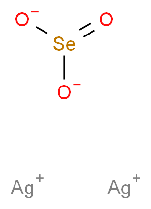 disilver(1+) ion selenite_分子结构_CAS_7784-05-6