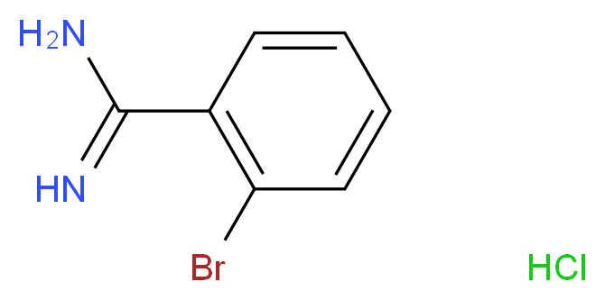 2-bromobenzene-1-carboximidamide hydrochloride_分子结构_CAS_57075-82-8