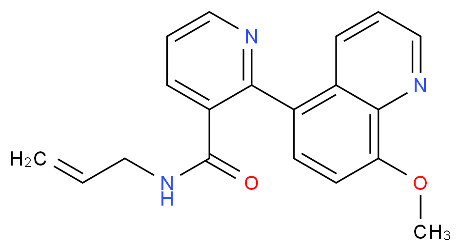 N-allyl-2-(8-methoxyquinolin-5-yl)nicotinamide_分子结构_CAS_)