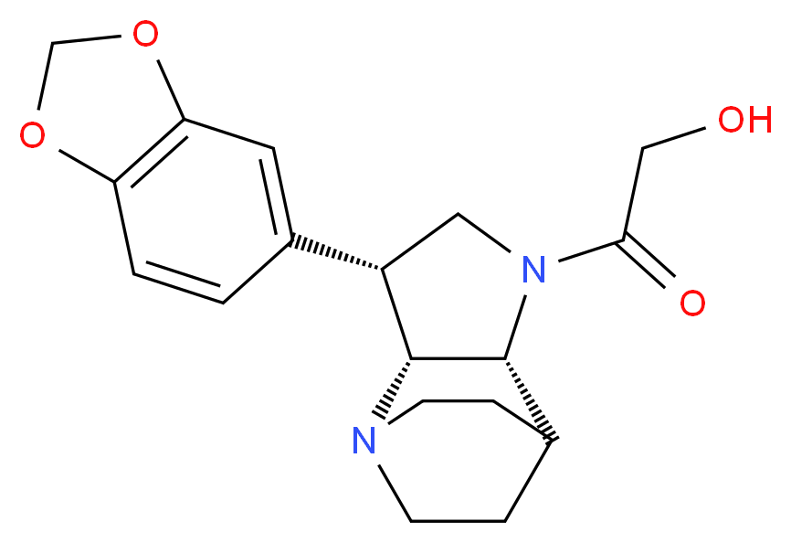2-[(3R*,3aR*,7aR*)-3-(1,3-benzodioxol-5-yl)hexahydro-4,7-ethanopyrrolo[3,2-b]pyridin-1(2H)-yl]-2-oxoethanol_分子结构_CAS_)