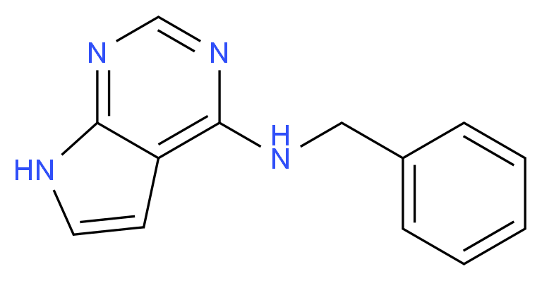 6-Benzylamino-7-deazapurine_分子结构_CAS_60972-04-5)