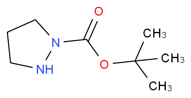 tert-butyl pyrazolidine-1-carboxylate_分子结构_CAS_57699-91-9
