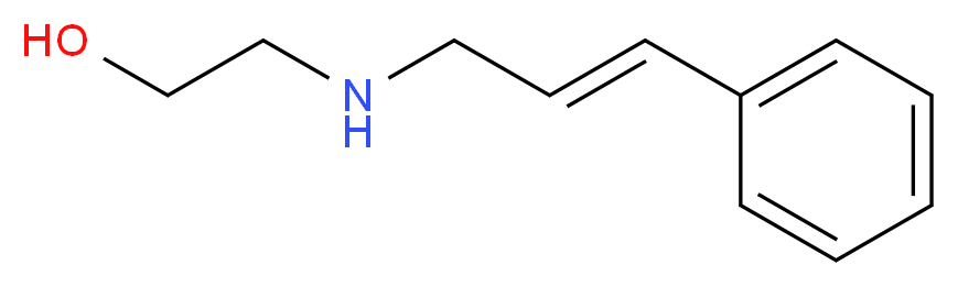 2-{[(2E)-3-phenylprop-2-en-1-yl]amino}ethan-1-ol_分子结构_CAS_99858-64-7