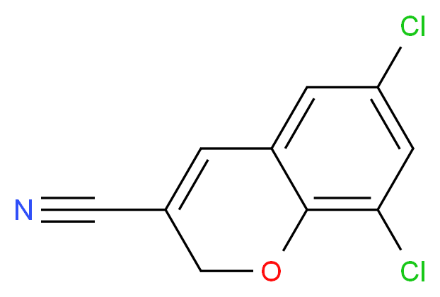6,8-dichloro-2H-chromene-3-carbonitrile_分子结构_CAS_83823-56-7