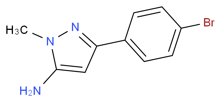 5-(4-BROMO-PHENYL)-2-METHYL-2H-PYRAZOL-3-YLAMINE_分子结构_CAS_126417-84-3)