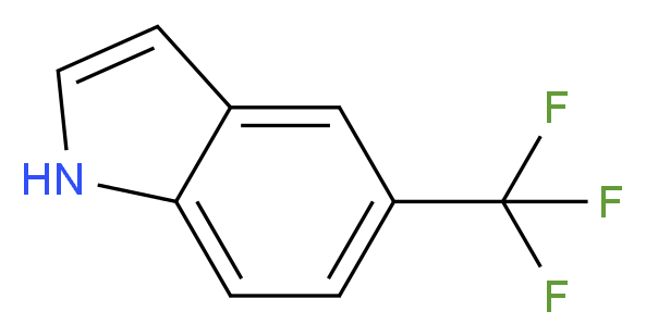 5-(Trifluoromethyl)-1H-indole_分子结构_CAS_100846-24-0)