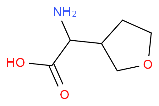 AMINO-(TETRAHYDRO-FURAN-3-YL)-ACETIC ACID_分子结构_CAS_1169930-49-7)