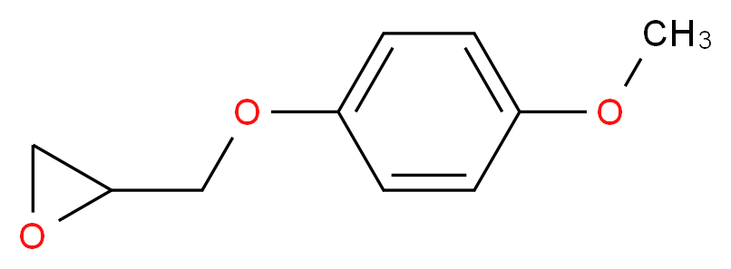 2-(4-methoxyphenoxymethyl)oxirane_分子结构_CAS_2211-94-1