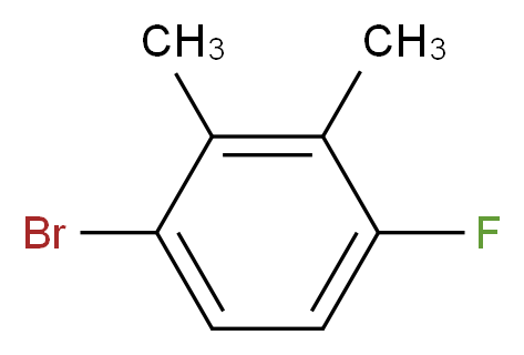 1-Bromo-2,3-dimethyl-4-fluorobenzene 97%_分子结构_CAS_52548-00-2)