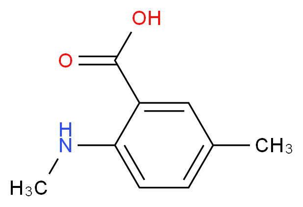 5-methyl-2-(methylamino)benzoic acid_分子结构_CAS_54675-16-0)