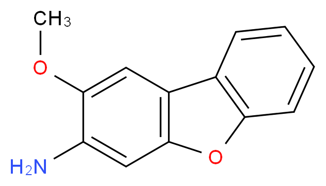 3-氨基-2-甲氧基二苯并呋喃_分子结构_CAS_5834-17-3)