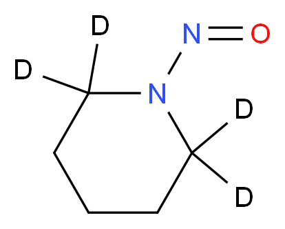 1-nitroso(2,2,6,6-<sup>2</sup>H<sub>4</sub>)piperidine_分子结构_CAS_99389-11-4