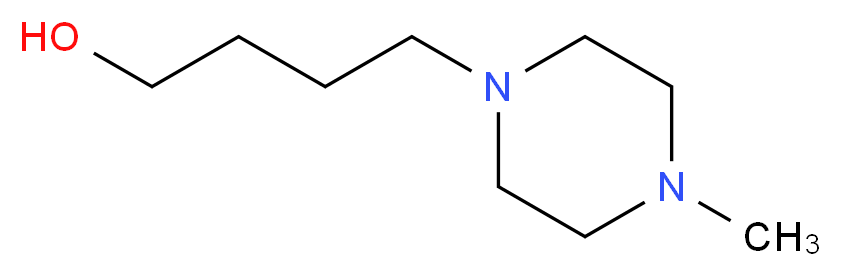 4-(4-methylpiperazin-1-yl)butan-1-ol_分子结构_CAS_56323-03-6