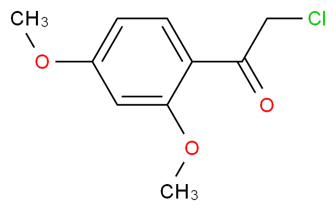 2-Chloro-1-(2,4-dimethoxy-phenyl)-ethanone_分子结构_CAS_4783-90-8)