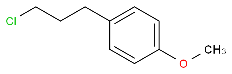 3-(4'-Methoxyphenyl)propyl chloride_分子结构_CAS_59623-12-0)